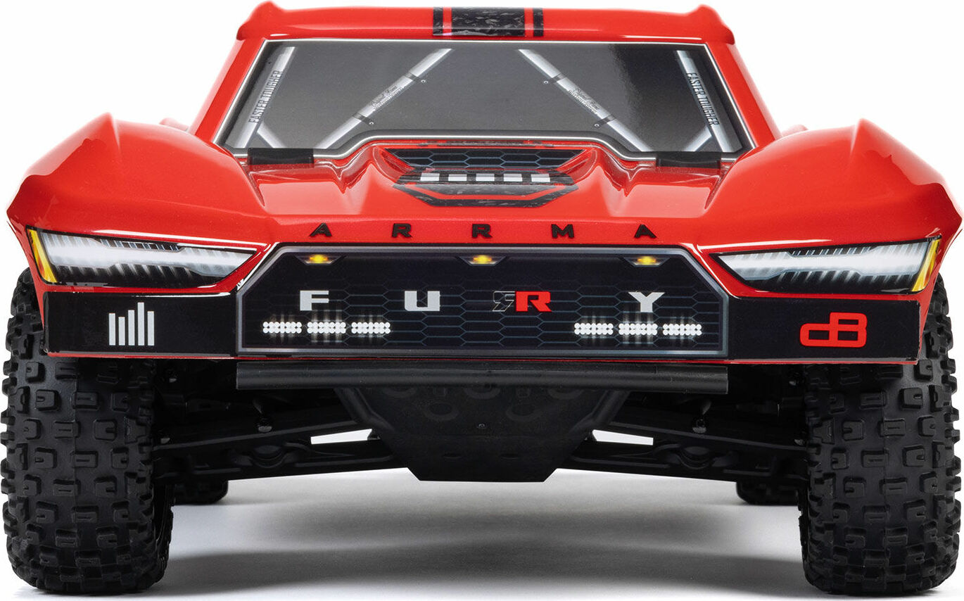 1/10 FURY MEGA 550 2WD Short Course Truck RTR with Battery & Charger, Red